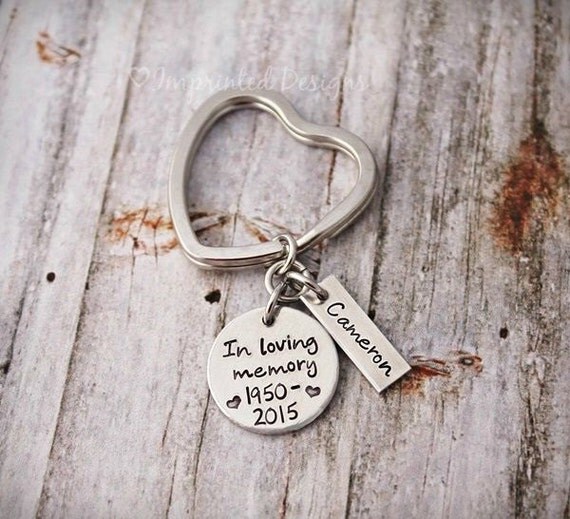 Personalized Keychain Sympathy Key chain In Loving Memory