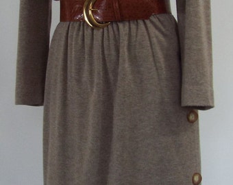 Vintage Long Sleeve Dress Leslie Fay