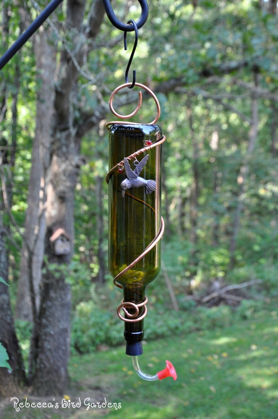 Wine Bottle Hummingbird Feeder The Tavern