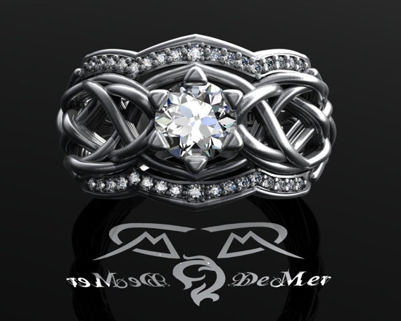 celtic and elfish wedding rings