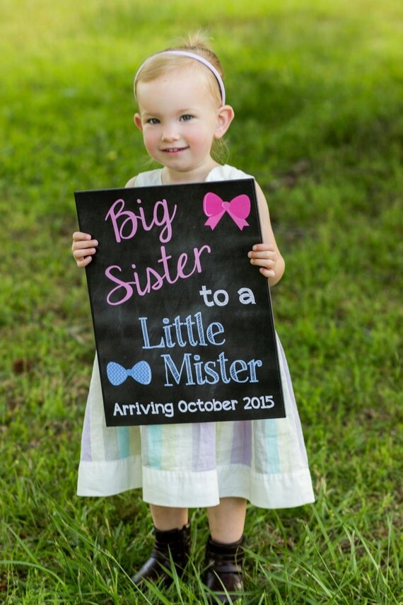 Printable Pregnancy Big Sister Announcement Photo prop