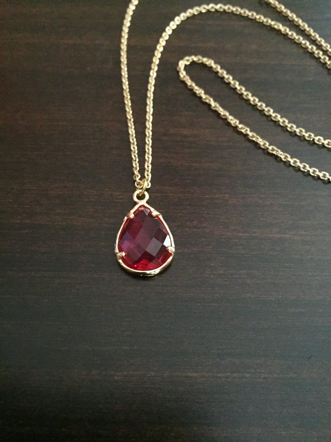 red necklace red jewelry red gem red stone gem necklace