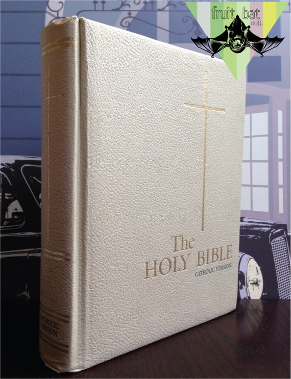 Vintage 1966 The Holy Bible Catholic Version w Confraternity Text Large ...