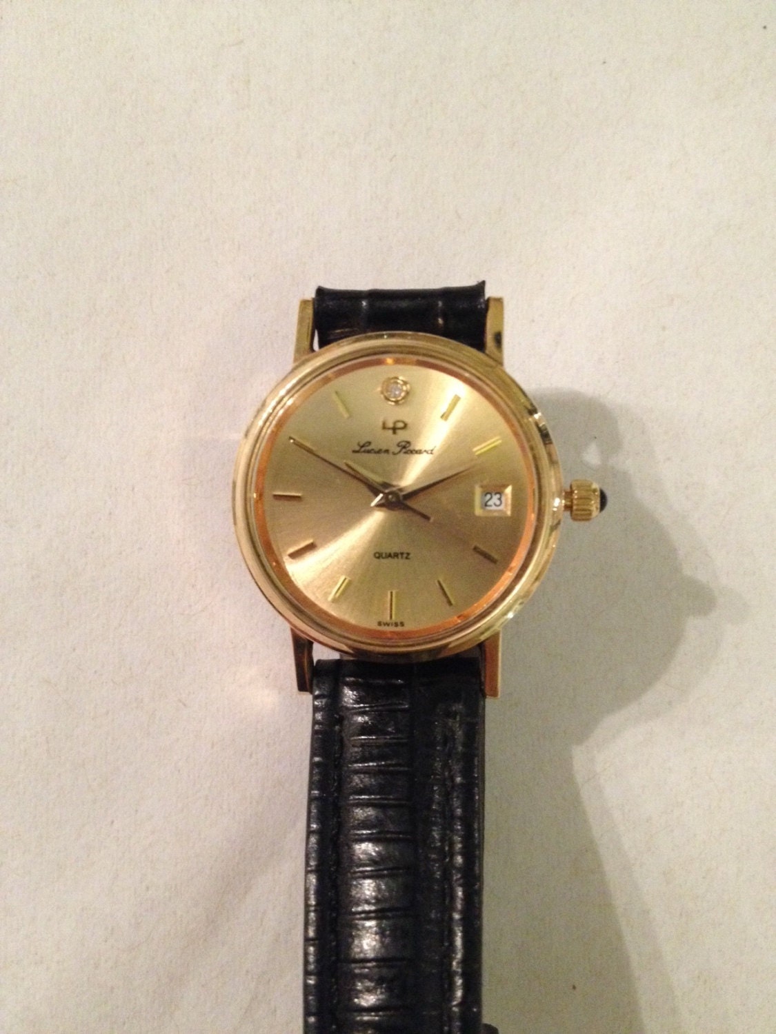 Vintage Lucien Piccard Ladies Watch 14K Gold