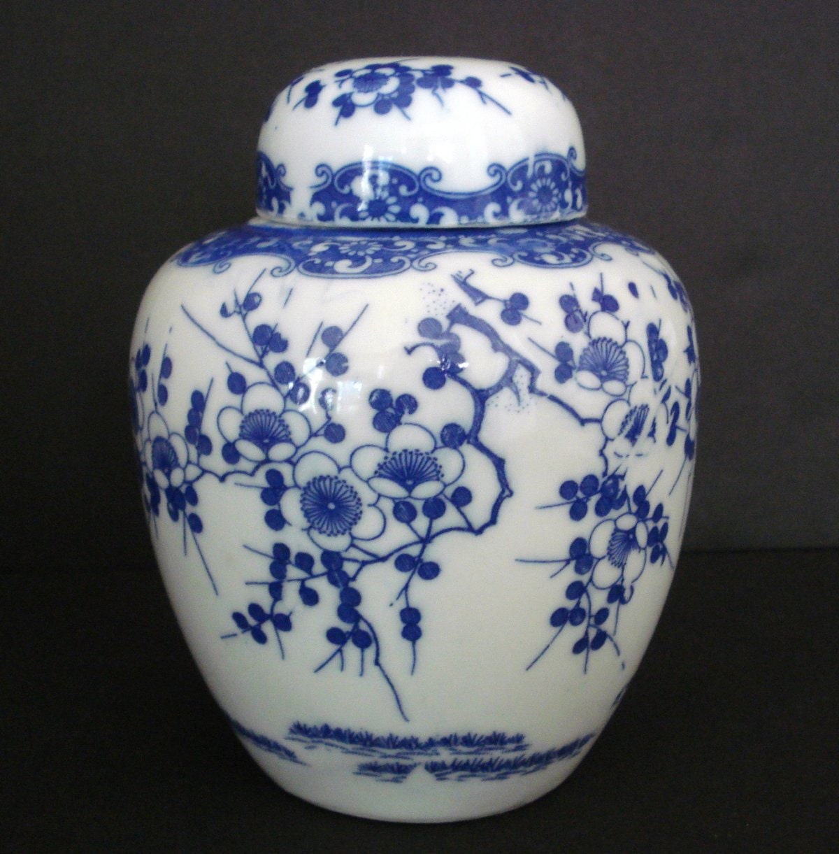 Classic Japanese Ginger Jar Cherry by