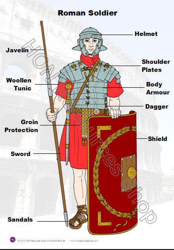 Roman Soldier Printable History Poster By Honresourcesshop On Etsy