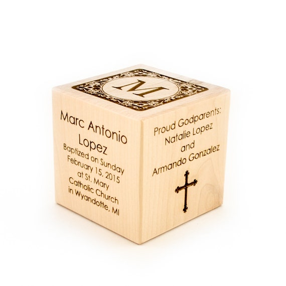 Personalized Baptism Gift Godparents Gift Baby Gift Engraved