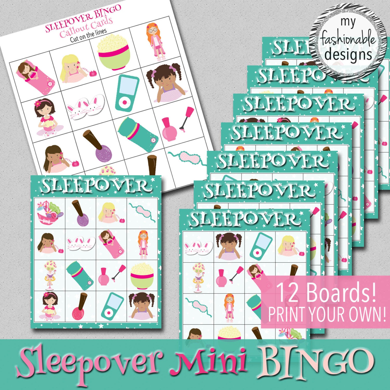 birthday-sleepover-bingo-12-different-boards-plus-draw-cards-etsy