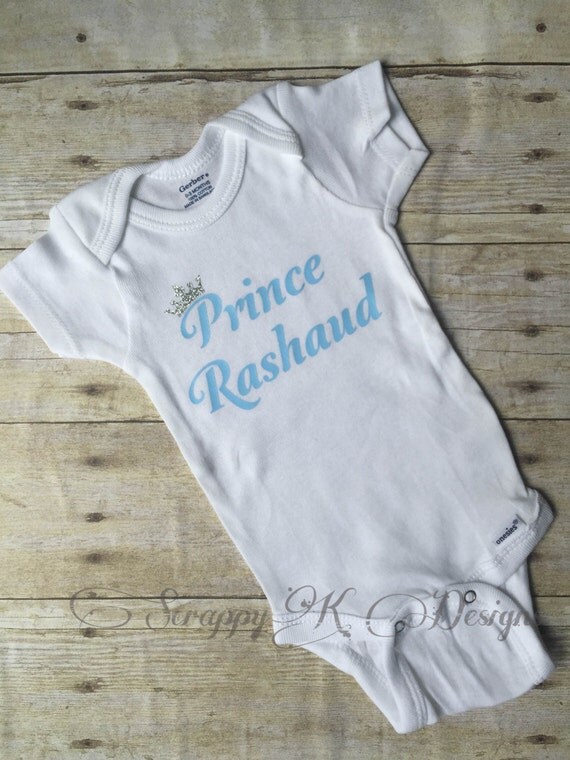 Prince Baby Boy Onesie Bodysuit New Baby Onesie Newborn
