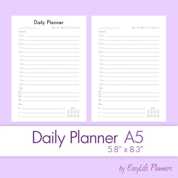 DAILY PLANNER A5 (5.8