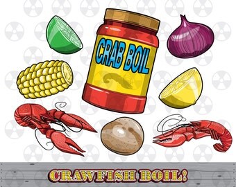 Louisiana Vector Clipart Crawfish Boil Clipart Crawfish