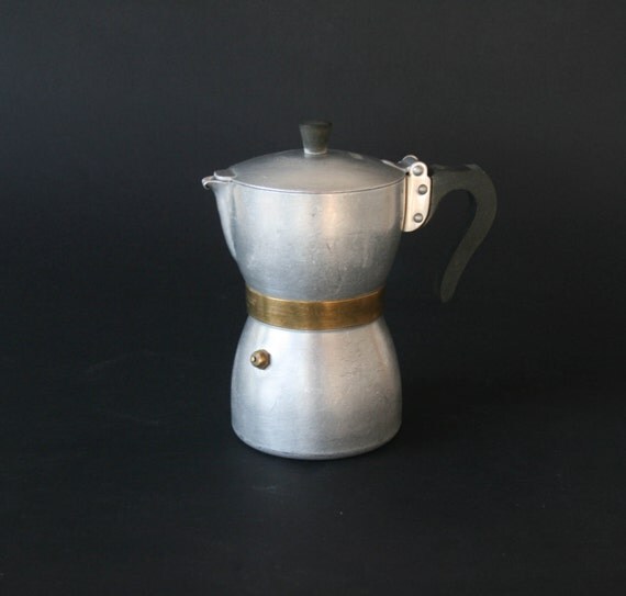 Vintage Italian STELLA Coffee Maker Stovetop 6 cups