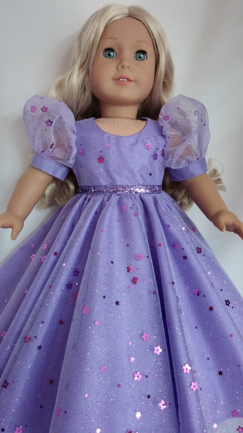 LAST ONE 18 inch doll clothes 247 Purple Princess Gown