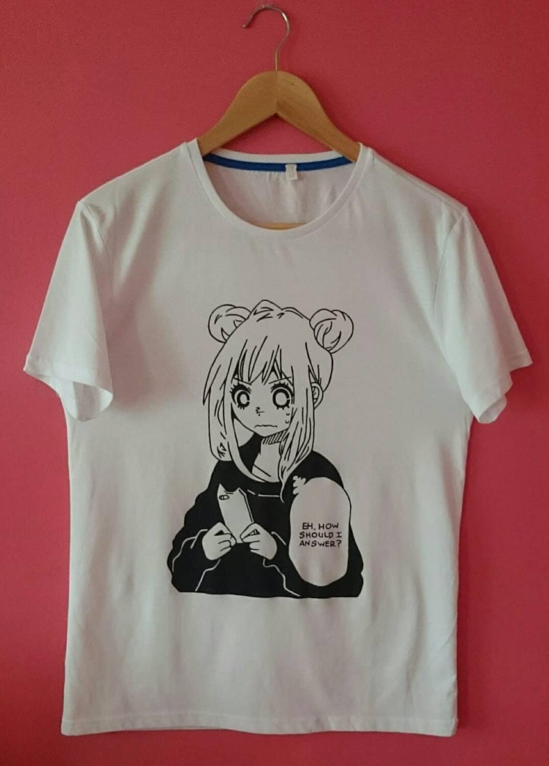  Anime  Girl  Texting How Should I Answer t  Shirt 