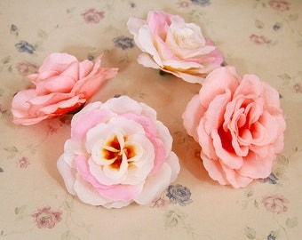 50 pcs Silk Artificial flower,2.95'' Flowers,Flower head,floral supplies for wedding party(122-21)