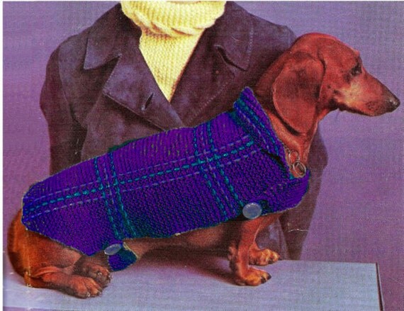 PDF Dog Blanket Coat Knitting Pattern Instructions K13 PDF