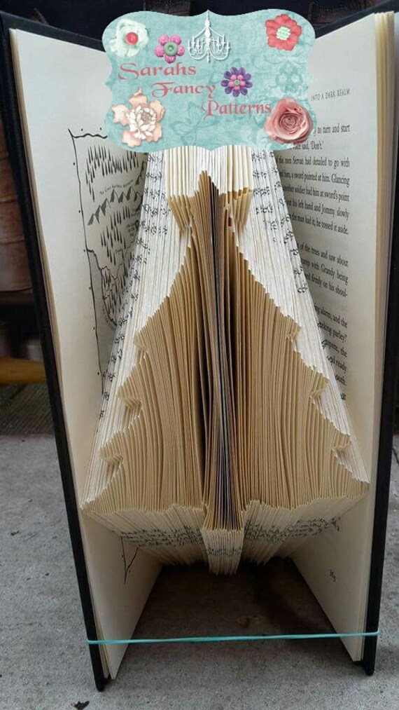 Christmas tree book folding pattern