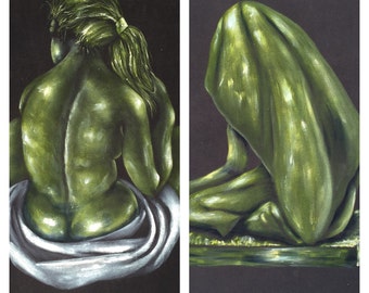 Black Velvet Paintings Two Peas in a Pod Prints ReFabulousReVamped ReFabulous