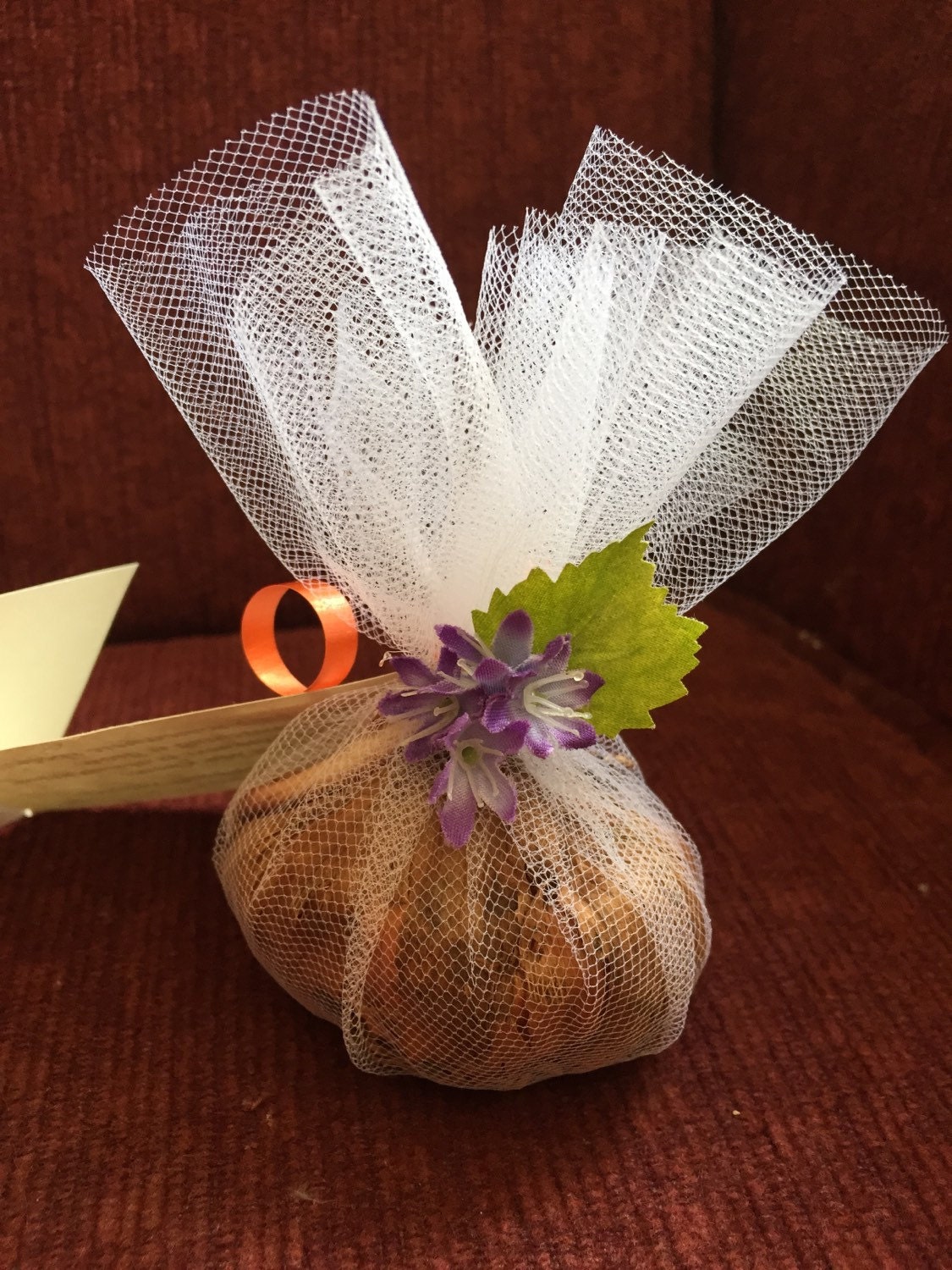Flower Bulb Tulle Wedding Favors set of 100 wedding shower