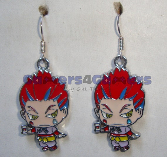 Hunter X Hunter Hisoka earrings by Gamers4GamersStore on Etsy