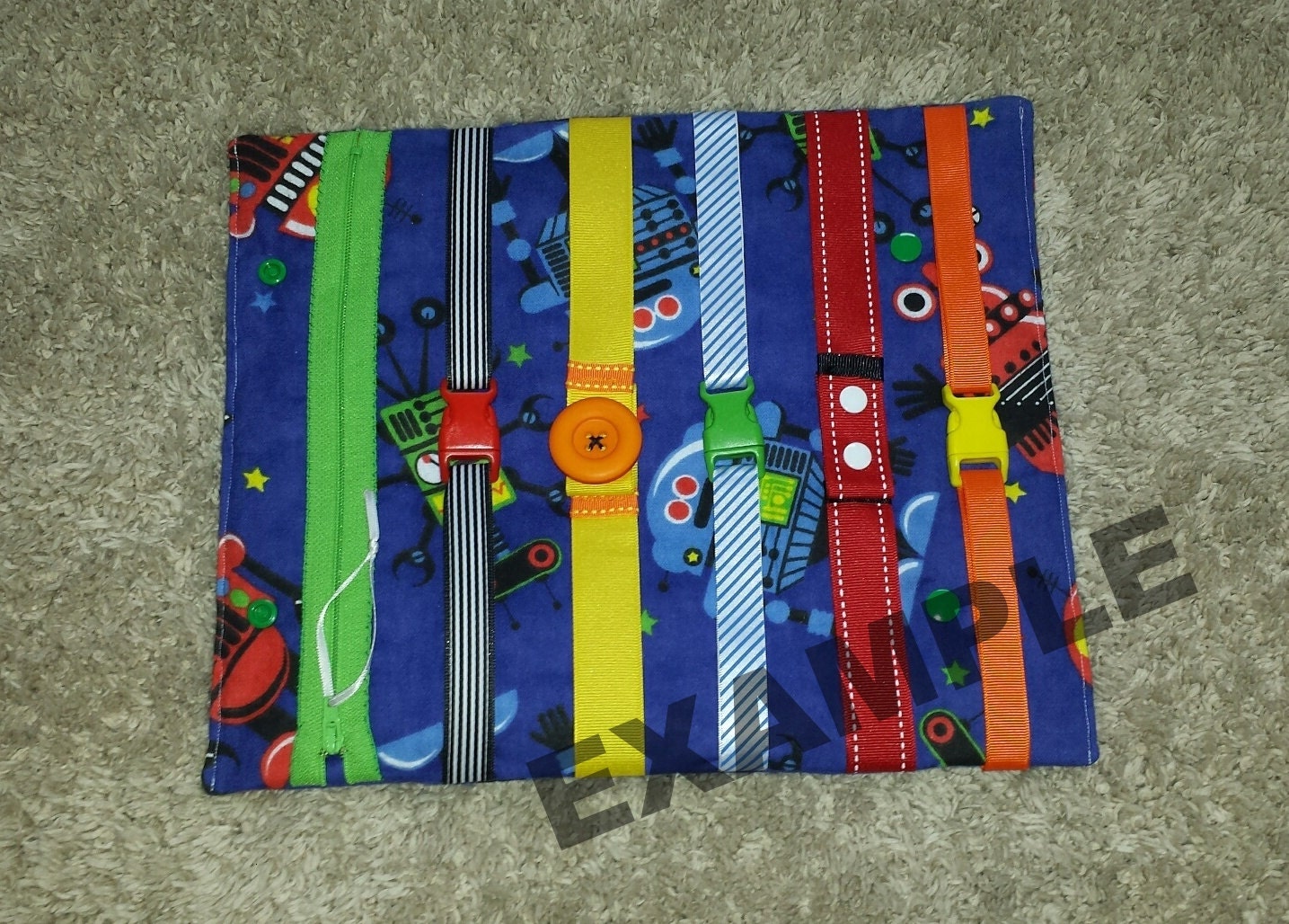Busy Blanket Buckle Toy for Toddler Custom Childrens Quiet