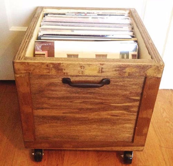 vinyl record storage crates