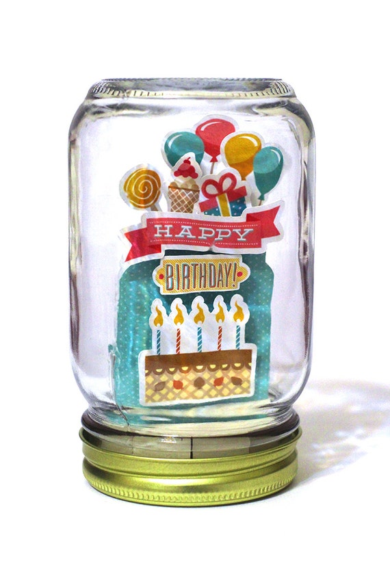 HAPPY BIRTHDAY JAR Collectible Happy Birthday Handmade