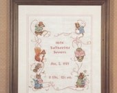 Cross Stitch Booklet - Beatrix Potter Births Sampler II Cross Stitch Pattern - Counted Cross Stitch Pattern Book