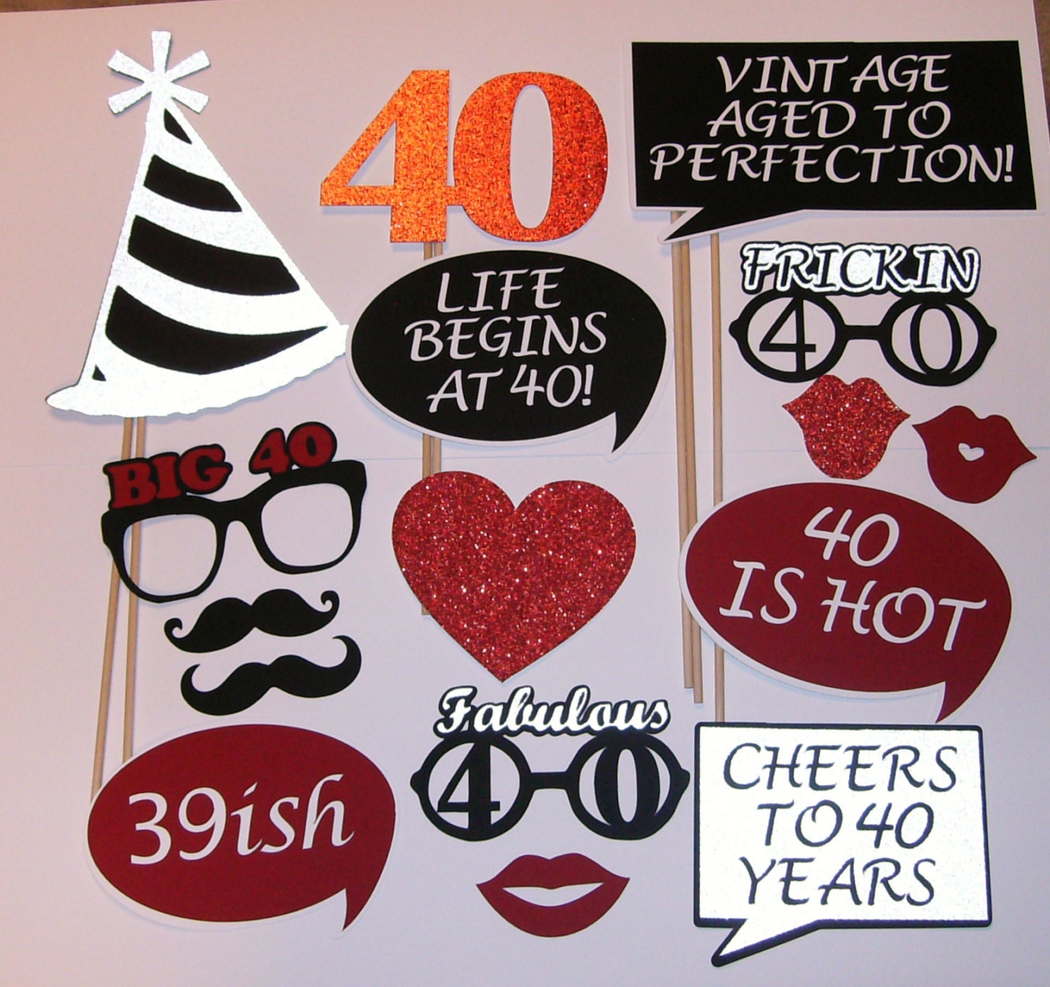 40th Birthday Photo Prop / Fabulous 40 / 39ish 2139D