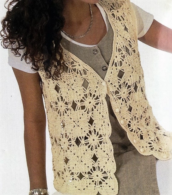 Beginner crochet vest pattern free for women pattern