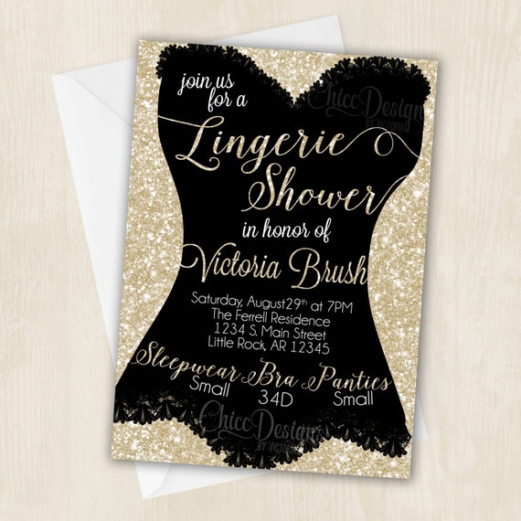 Lingerie Bridal Shower Invitations 9