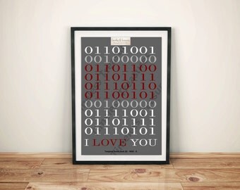 Geek (B) - I Love You in Binary Code