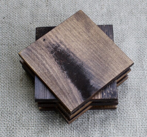Reclaimed pallet wood coasters set of wood by