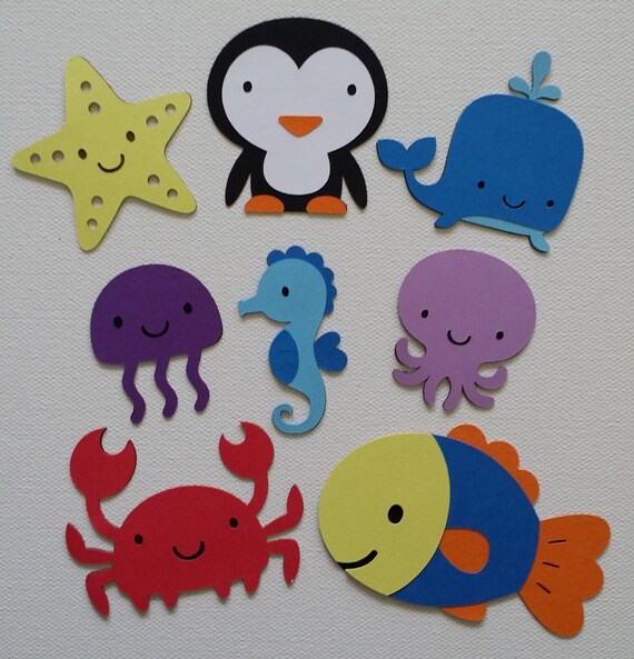 Sea Animal Die Cut set of 8