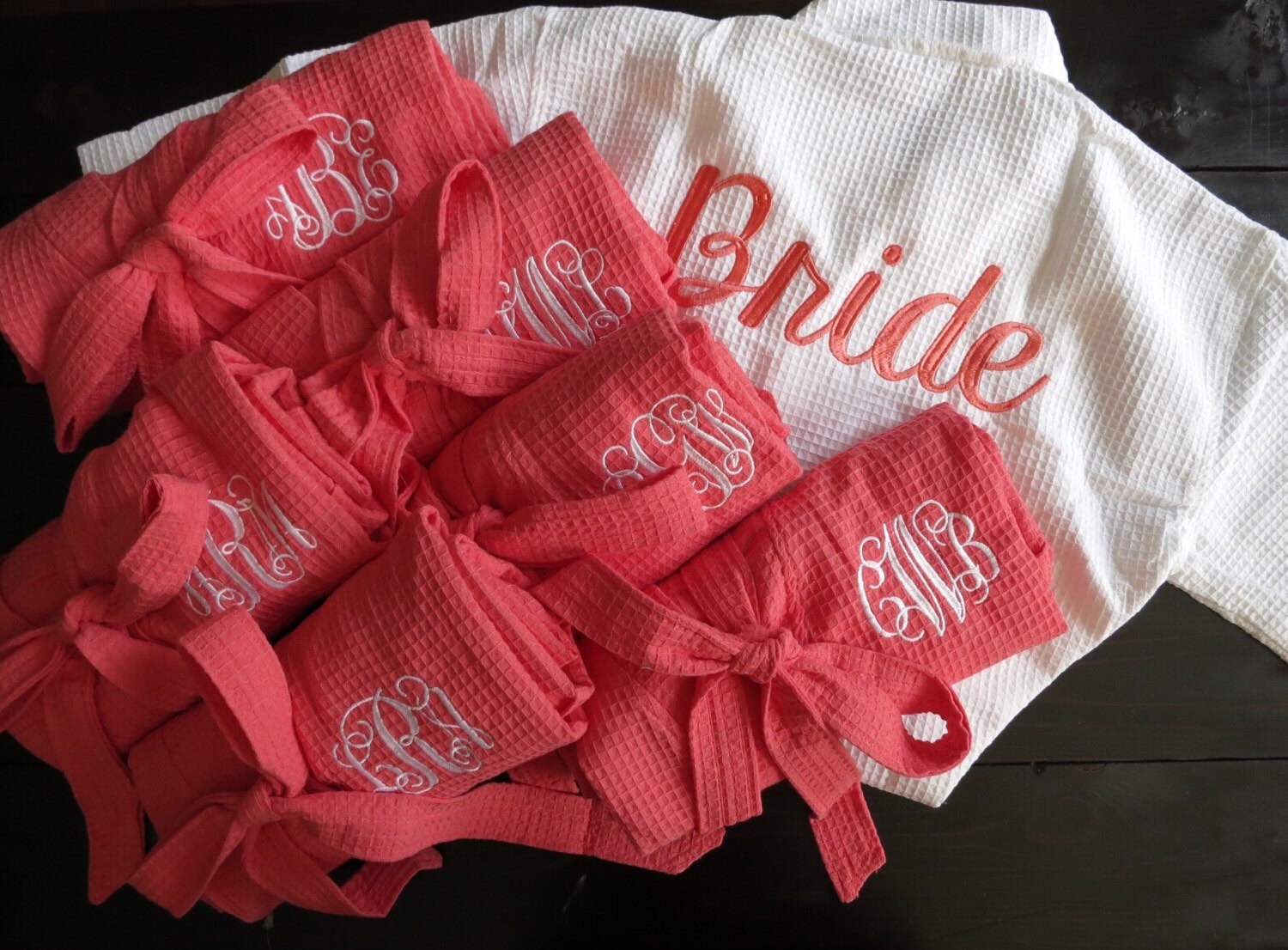Monogrammed Waffle Robe Bridesmaids Robes Bridal Party