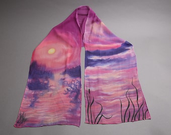 Pink Sunset over Lake Scarf