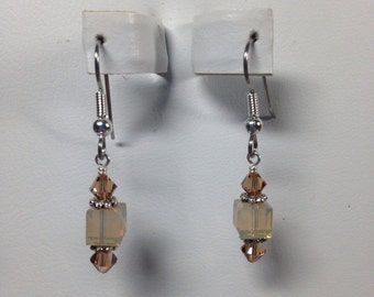 Sand Opal Swarovski Crystal Earrings -SCD051
