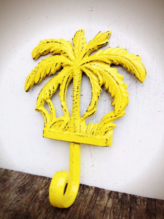 BOLD tropical palm tree wall hook // towel coat hook