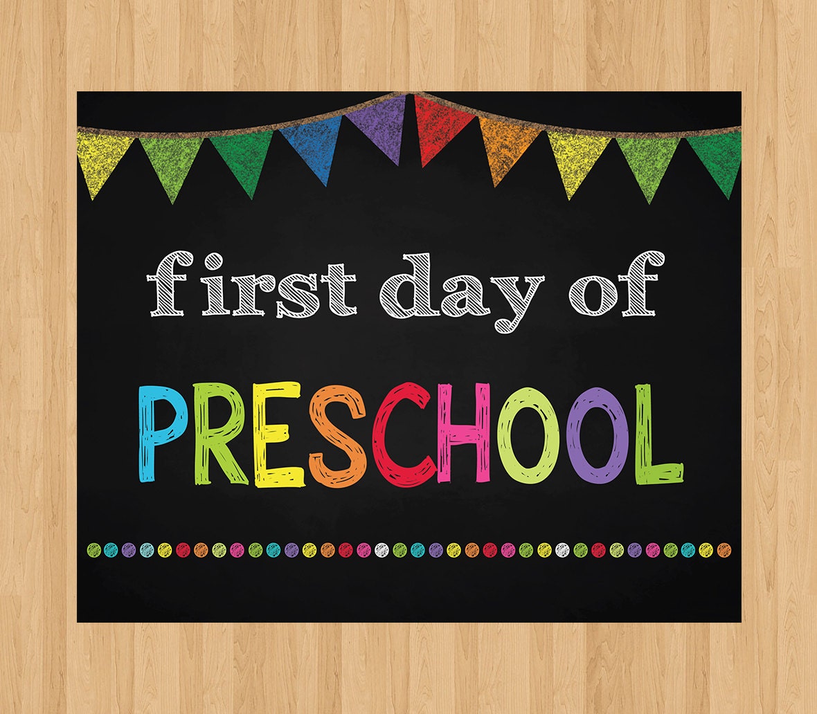 First Day Of Daycare Sign Free Printable