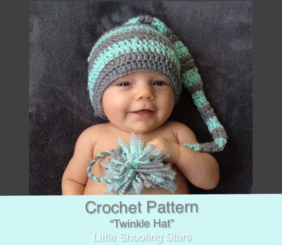 CROCHET PATTERN Newborn Prop Elf Hat Crochet Pattern