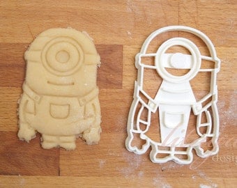 Minion cookie cutter, Despicable Me inspired cookie cutter - one eye