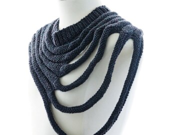 PDF Knitting Pattern - Outbreak - post apocalyptic unisex cowl pattern