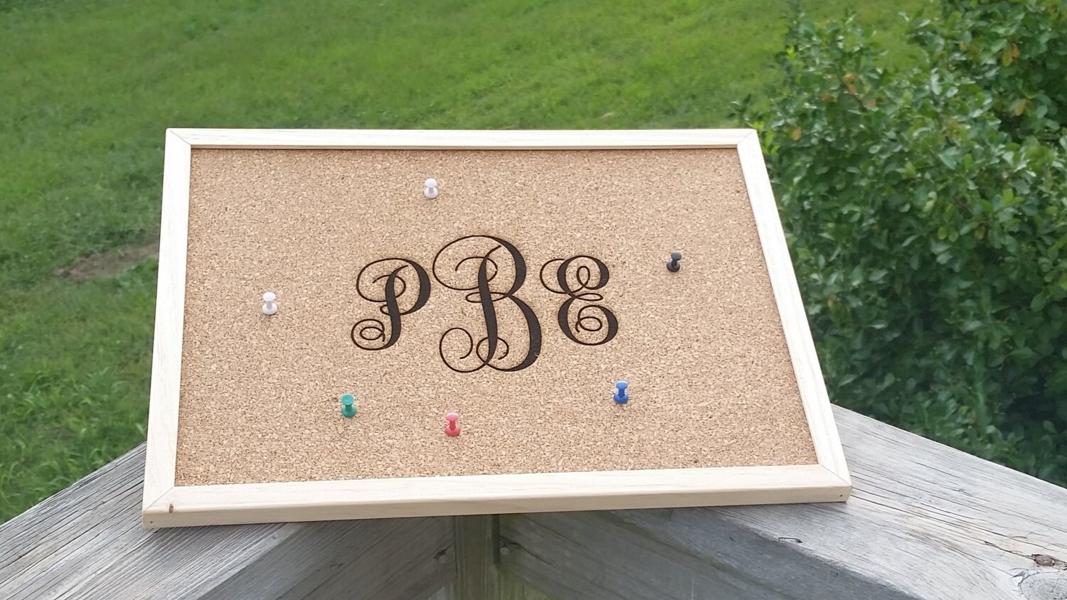 Custom Engraved Cork Board Message Board Cork Bulletin
