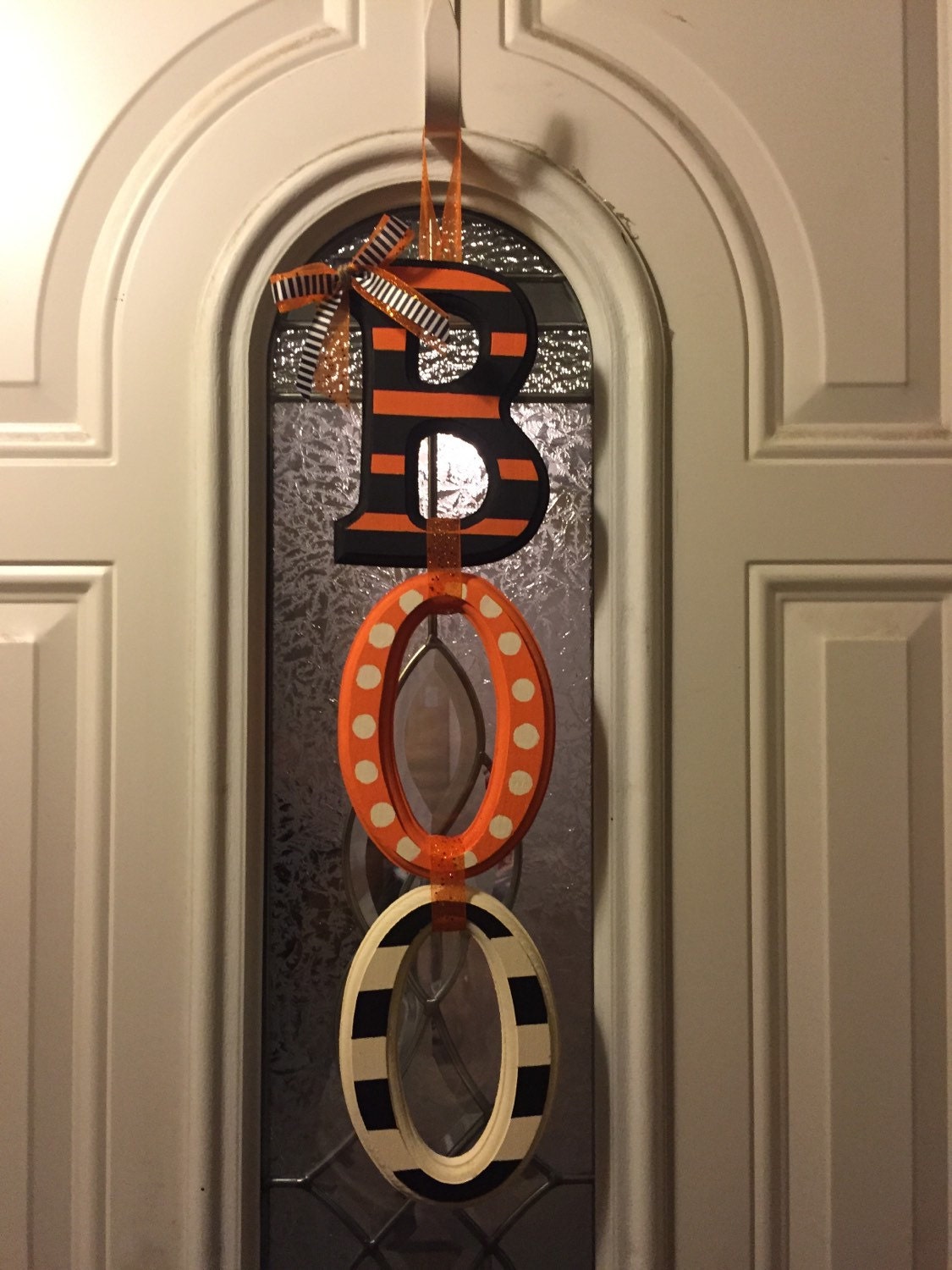 Boo Door Hanger Halloween Door Hanger by DecorByMel on Etsy