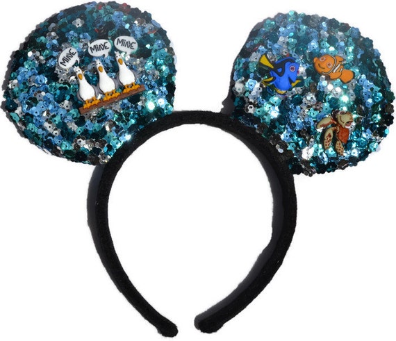 Finding Nemo Inspired Mouse Ears, Disney Inspired Mouse Ears, Character Mouse Ears, Cosplay Headband