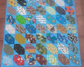 Train I Spy Baby / Toddler Quilt