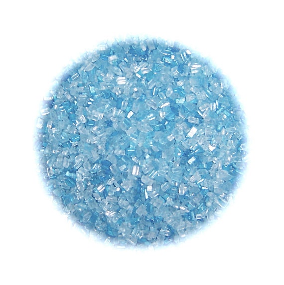 light blue crystals