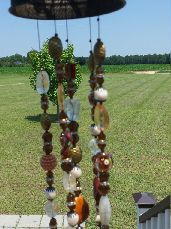 Vintage Sifter Junk Chime Rustic Wind Chime by southernmaybell