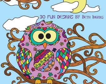 Adult Coloring Books: Owls 30 Designs Adult Colouring Book