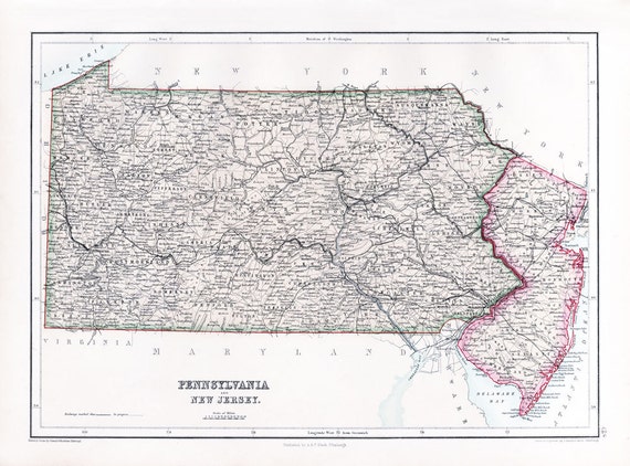 Map Of Pennsylvania And New Jersey From Black S Atlas   Il 570xN.804521959 Copw 